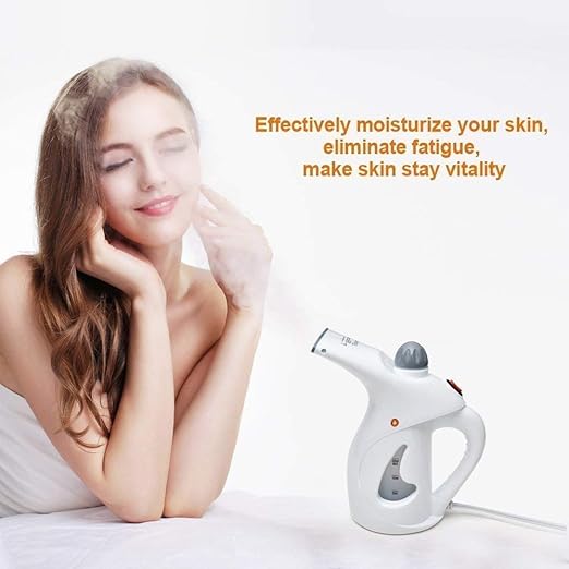 deevudi Portable RZ-608 Handheld Facial Steamer and Garment Steam Iron, 350W(Facial)/ 750W(Steamer), Multicolour